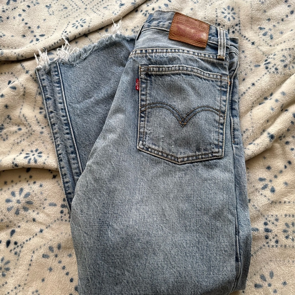 Levi's Light Blue Ankle & Cropped Jeans